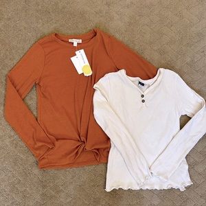 Stitch fix top and Old Navy Henley